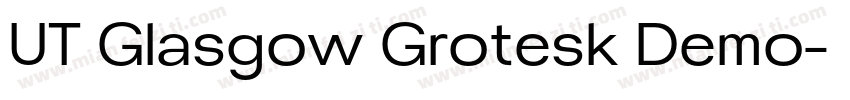 UT Glasgow Grotesk Demo字体转换